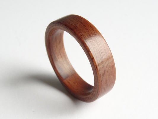 Santos Rose Wood Bent Wood Ring